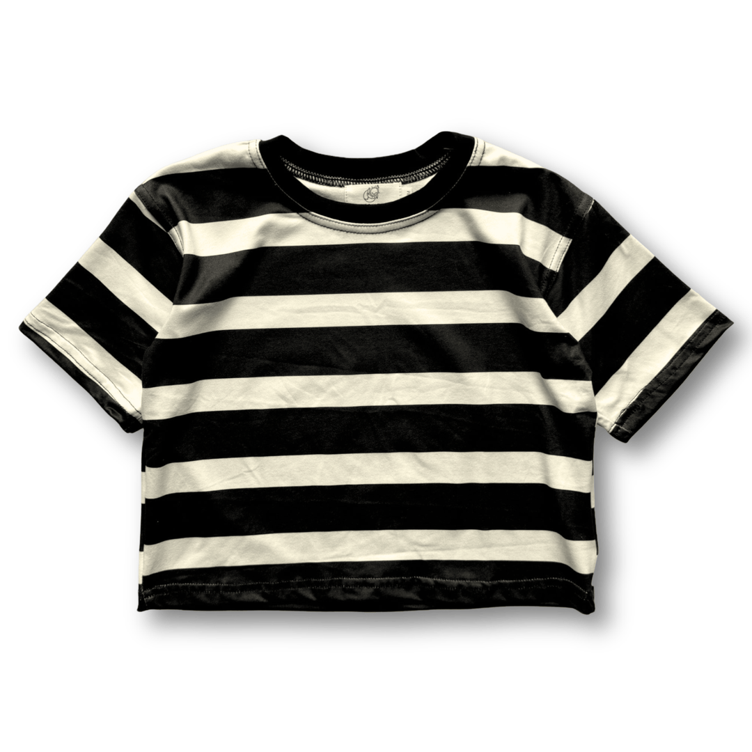 Best Day Ever Kids Baby & Toddler Tops Chunky Stripe Oversized Tee buy online boutique kids clothing