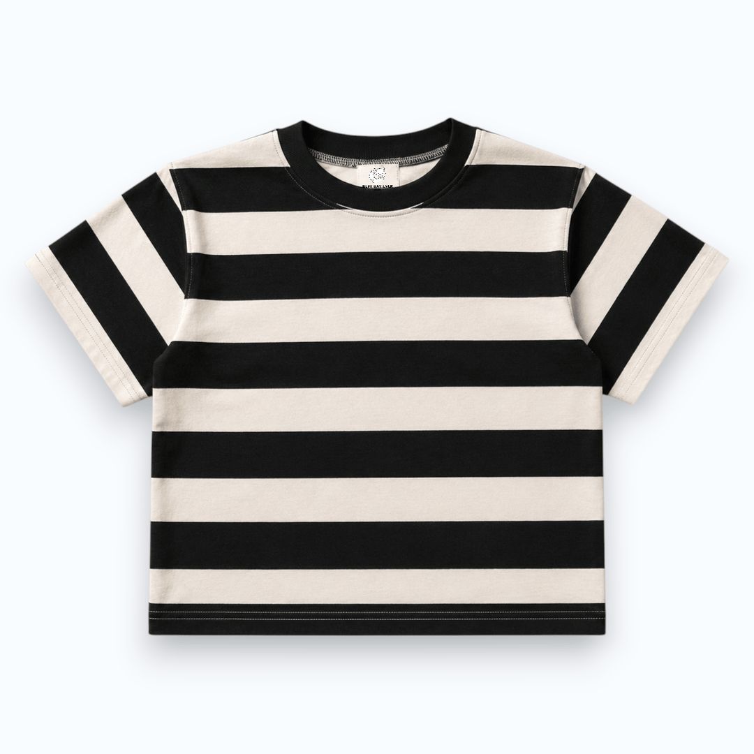 Best Day Ever Kids Baby & Toddler Tops Chunky Stripe Oversized Tee buy online boutique kids clothing