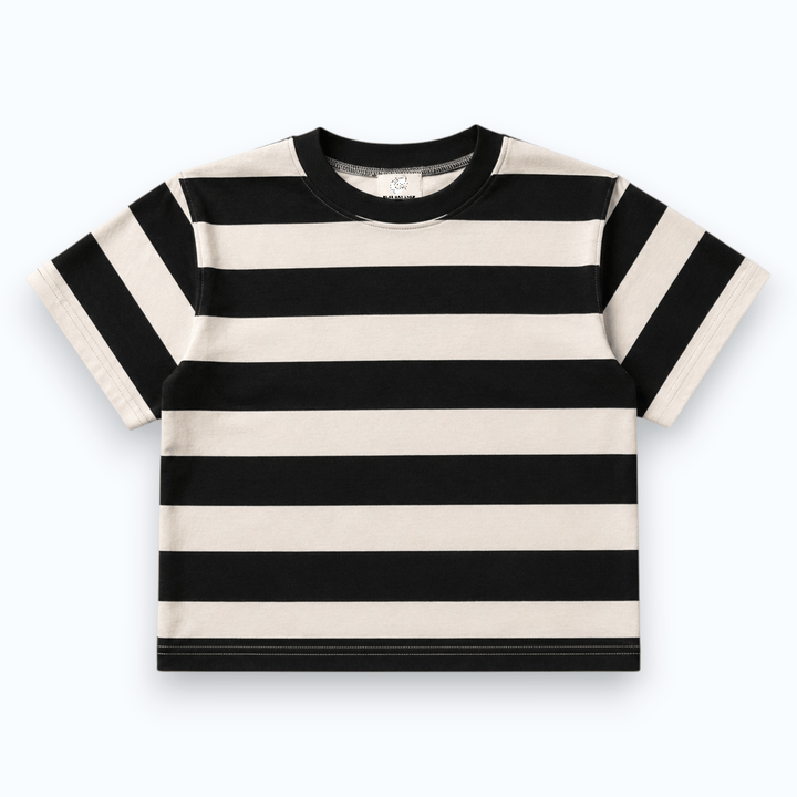 Best Day Ever Kids Baby & Toddler Tops Chunky Stripe Oversized Tee buy online boutique kids clothing