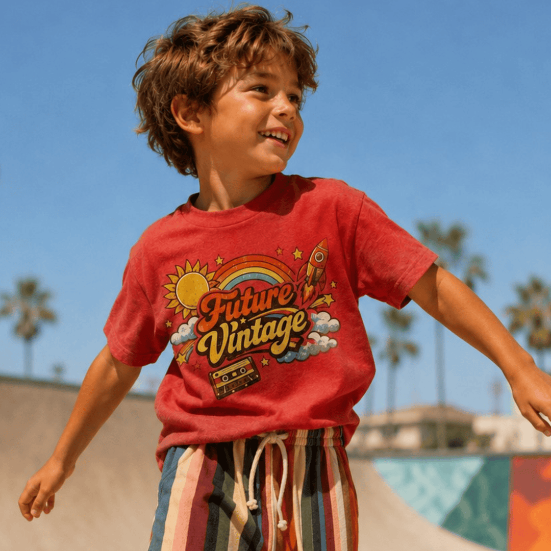 Best Day Ever Kids Baby & Toddler Tops Future Vintage Tee buy online boutique kids clothing