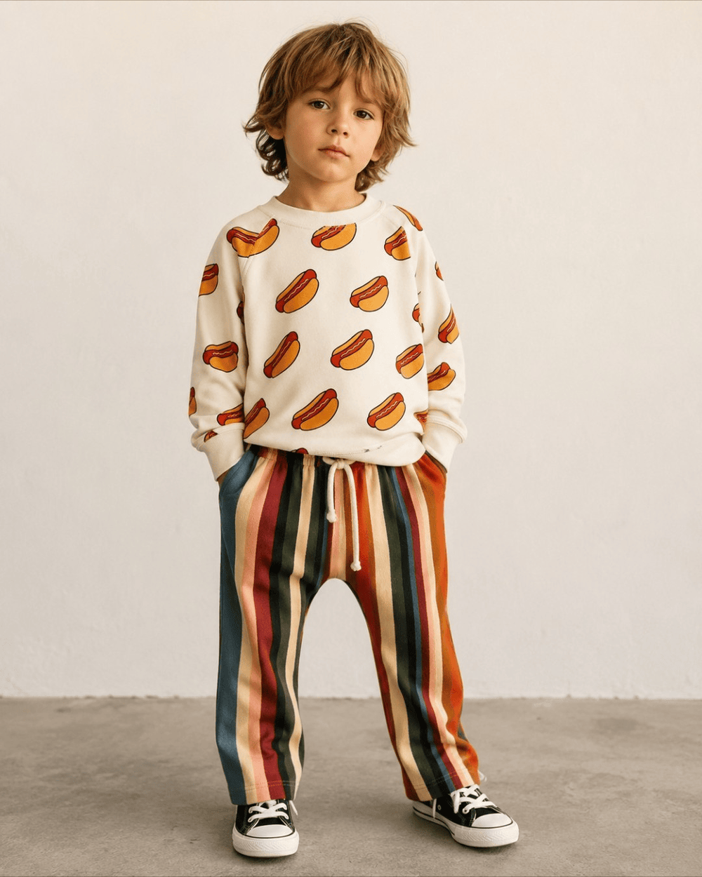Best Day Ever Kids Baby & Toddler Tops Hot Dog! Pullover Sweatshirt buy online boutique kids clothing