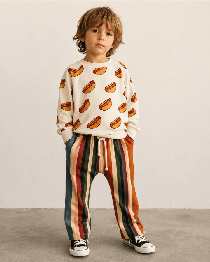 Best Day Ever Kids Baby & Toddler Tops Hot Dog! Pullover Sweatshirt buy online boutique kids clothing