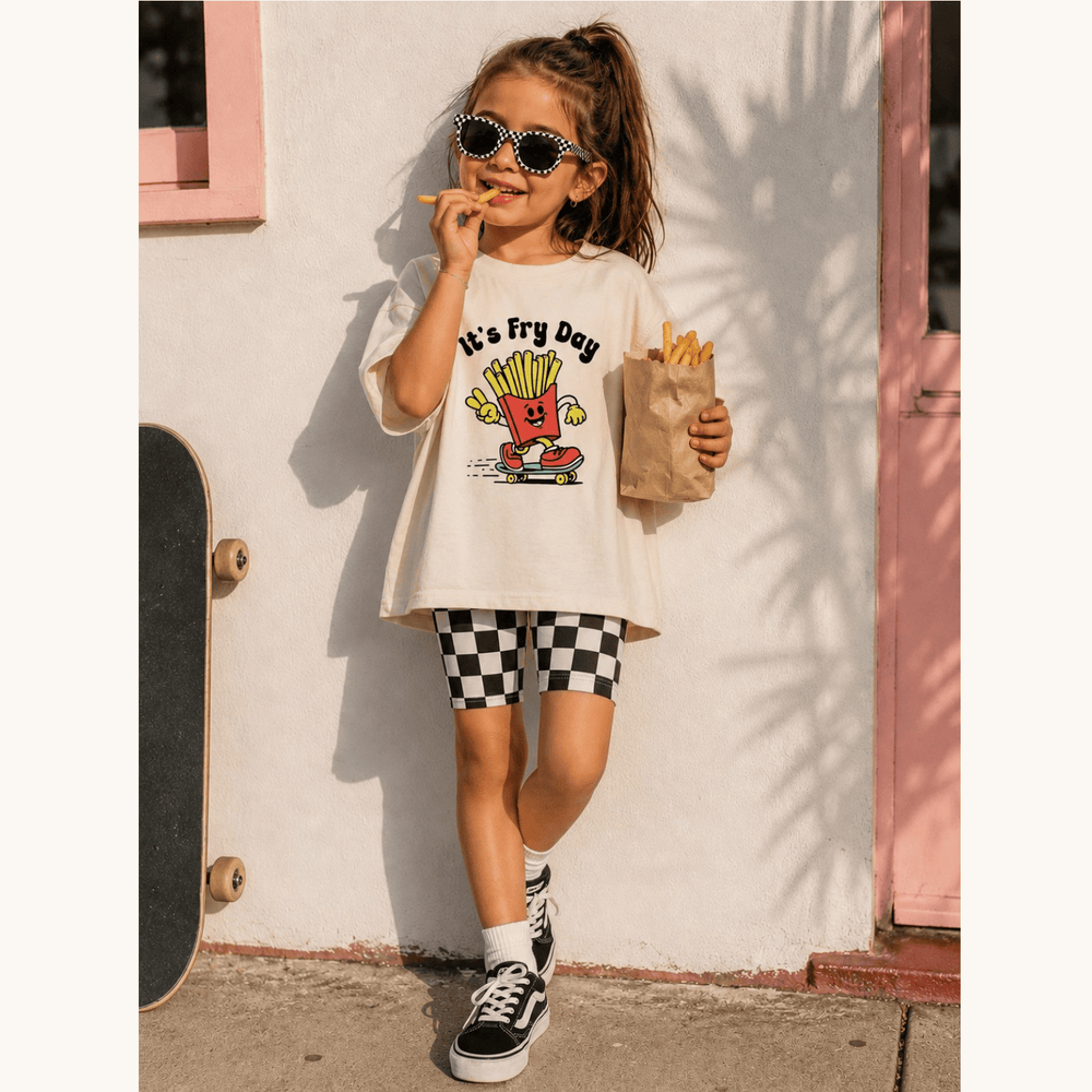 Best Day Ever Kids Baby & Toddler Tops It's Fry Day Tee buy online boutique kids clothing