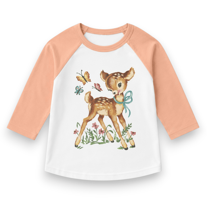 Best Day Ever Kids Baby & Toddler Tops Little Doe Raglan Tee buy online boutique kids clothing