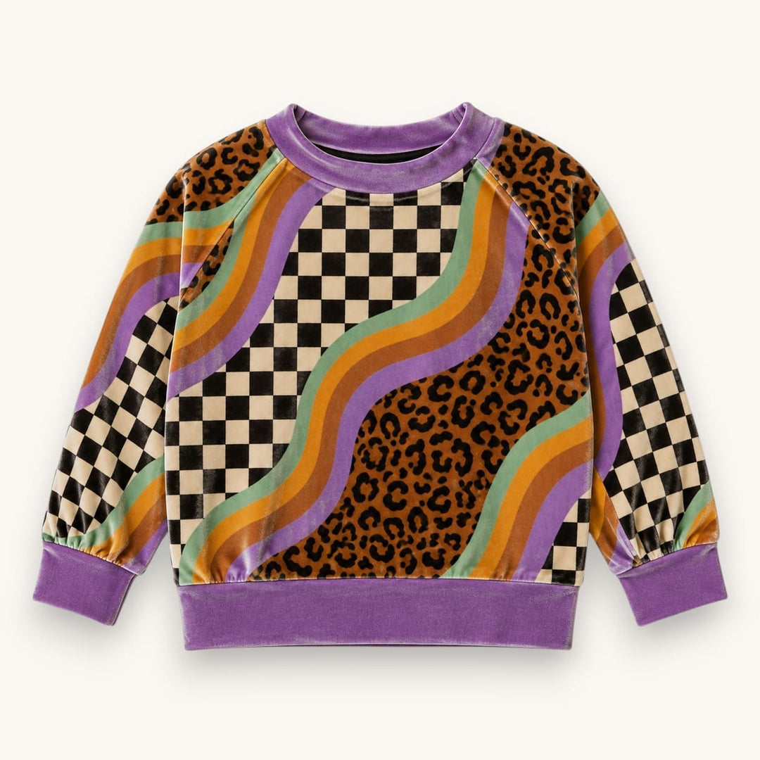 Best Day Ever Kids Baby & Toddler Tops Mixed Signals Velvet Pullover buy online boutique kids clothing
