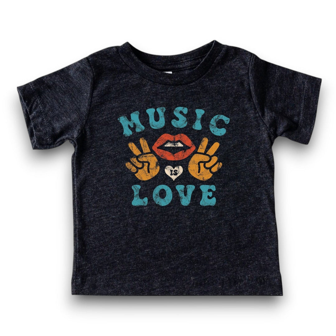 Best Day Ever Kids Baby & Toddler Tops Music is Love Tee buy online boutique kids clothing