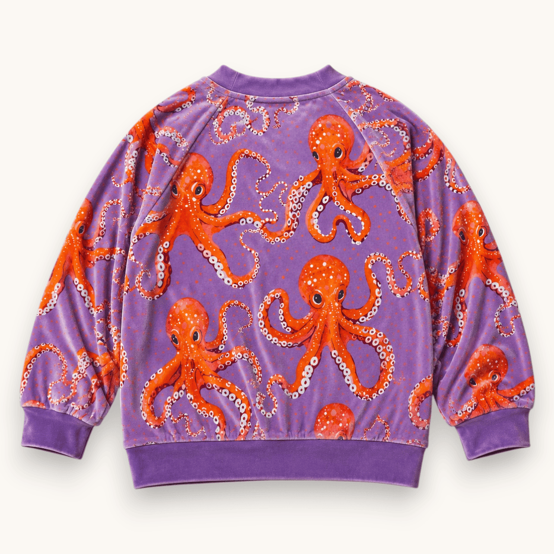 Best Day Ever Kids Baby & Toddler Tops Octo Party Velvet Pullover buy online boutique kids clothing