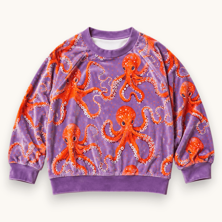 Best Day Ever Kids Baby & Toddler Tops Octo Party Velvet Pullover buy online boutique kids clothing