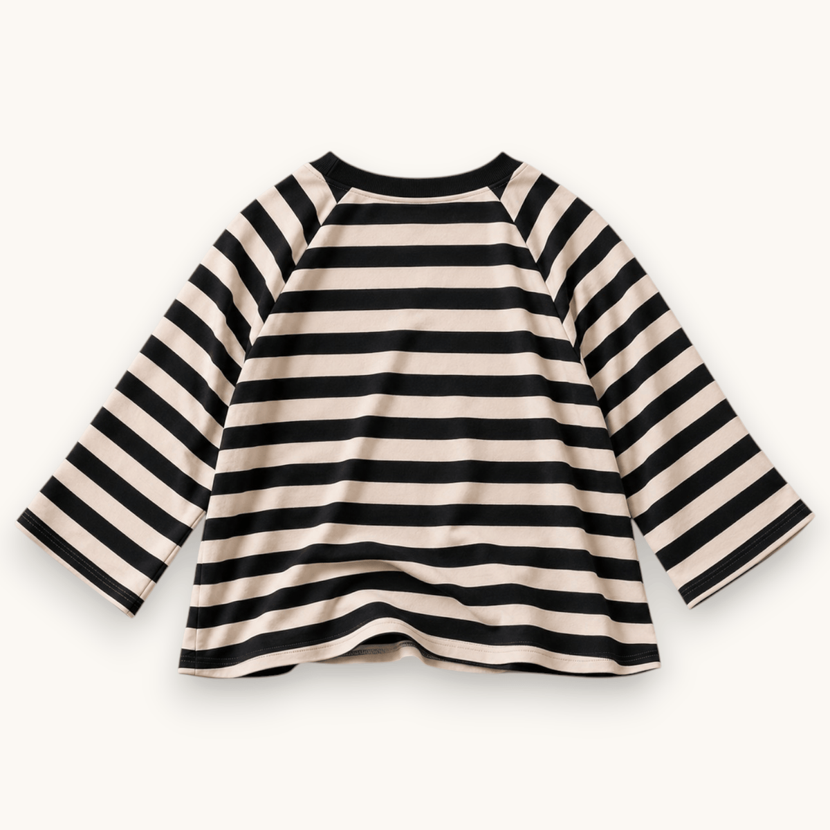 Paris Stripe Raglan Tee, back view