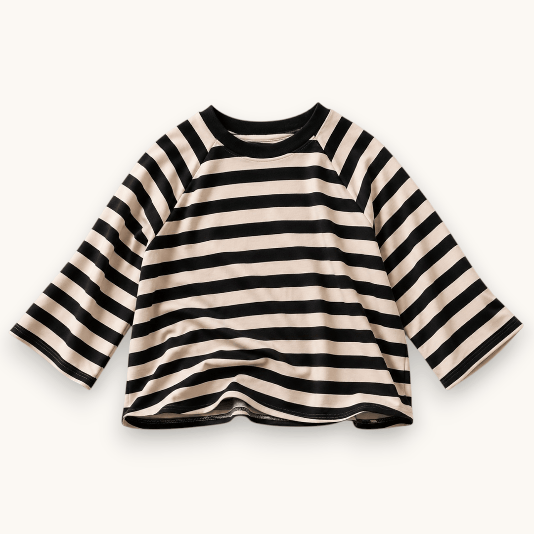 Best Day Ever Kids Baby & Toddler Tops Paris Stripe Raglan Tee buy online boutique kids clothing