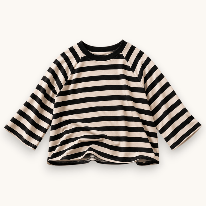 Best Day Ever Kids Baby & Toddler Tops Paris Stripe Raglan Tee buy online boutique kids clothing