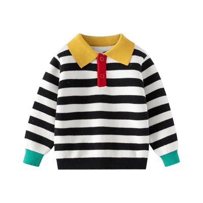 Best Day Ever Kids Baby & Toddler Tops Preppy Color Block Sweater buy online boutique kids clothing