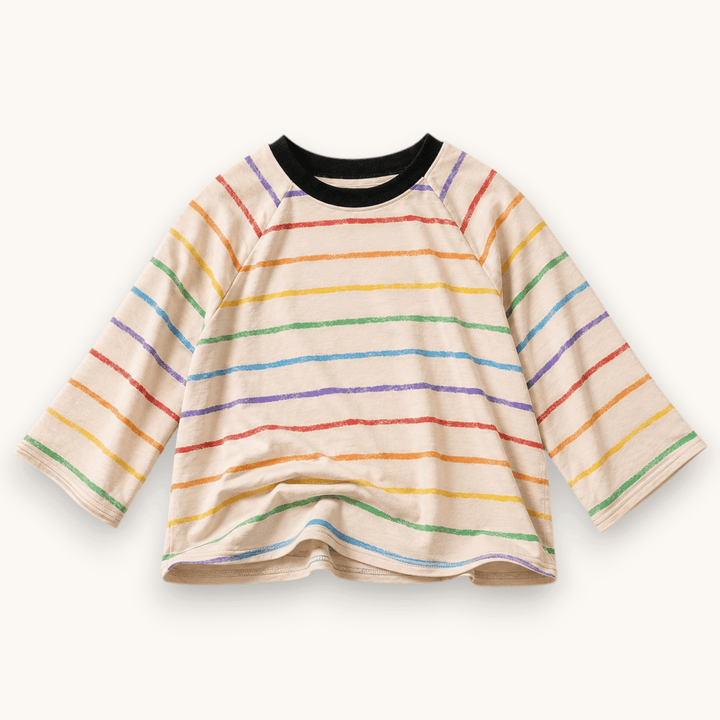 Best Day Ever Kids Baby & Toddler Tops Retro Crayon Stripe Tee buy online boutique kids clothing