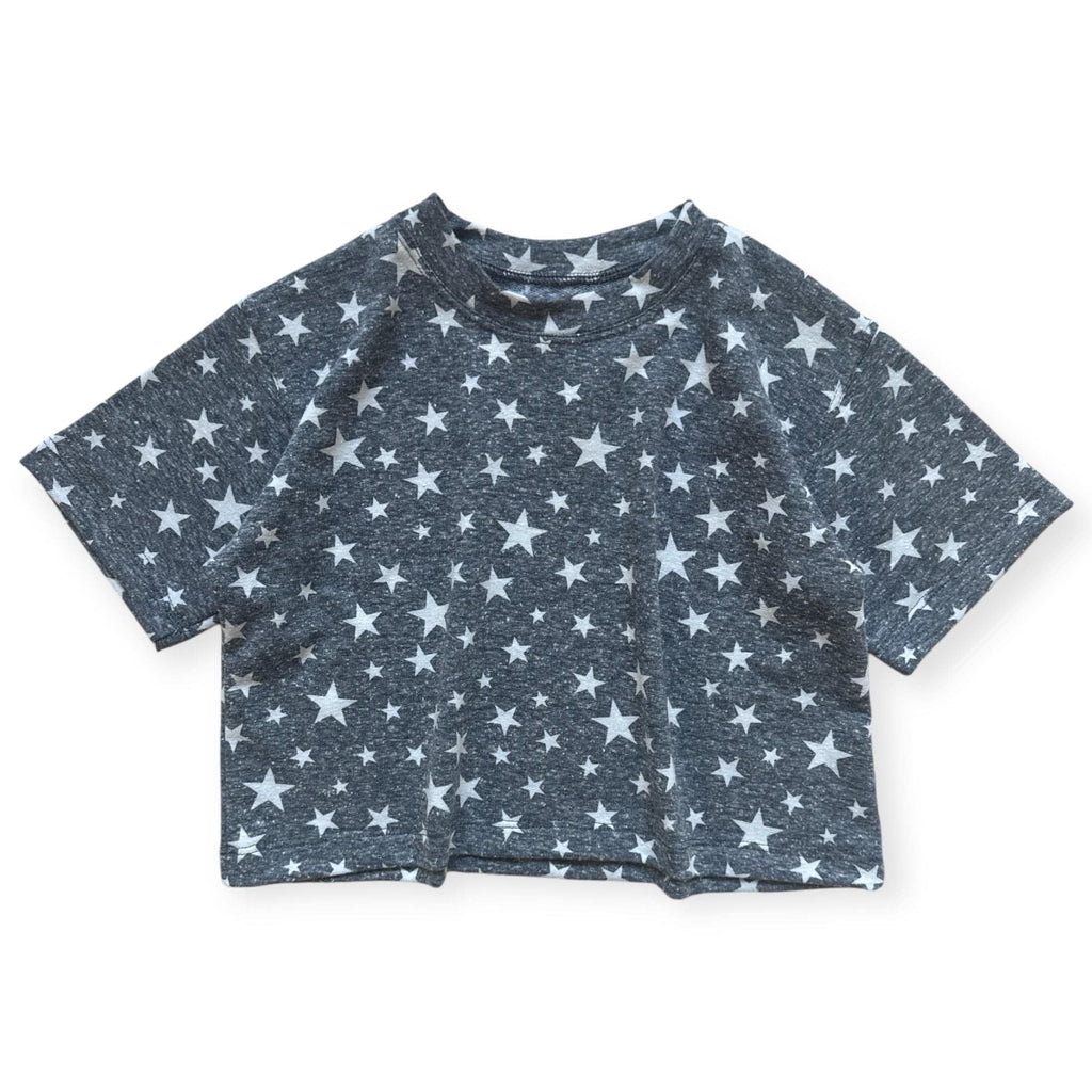 Rockstar Oversized Tee with Burnout Star Print | Best Day