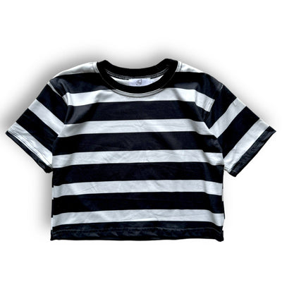 Best Day Ever Kids Baby & Toddler Tops Signature Oversized T-Shirt - Black Stripe buy online boutique kids clothing