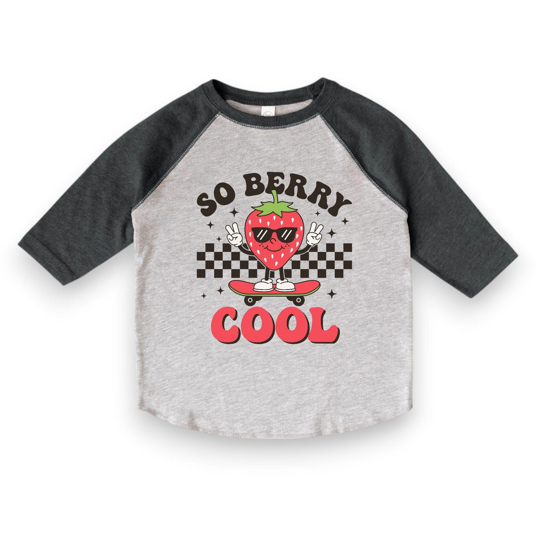 Best Day Ever Kids Baby & Toddler Tops So Berry Cool Baseball Tee buy online boutique kids clothing