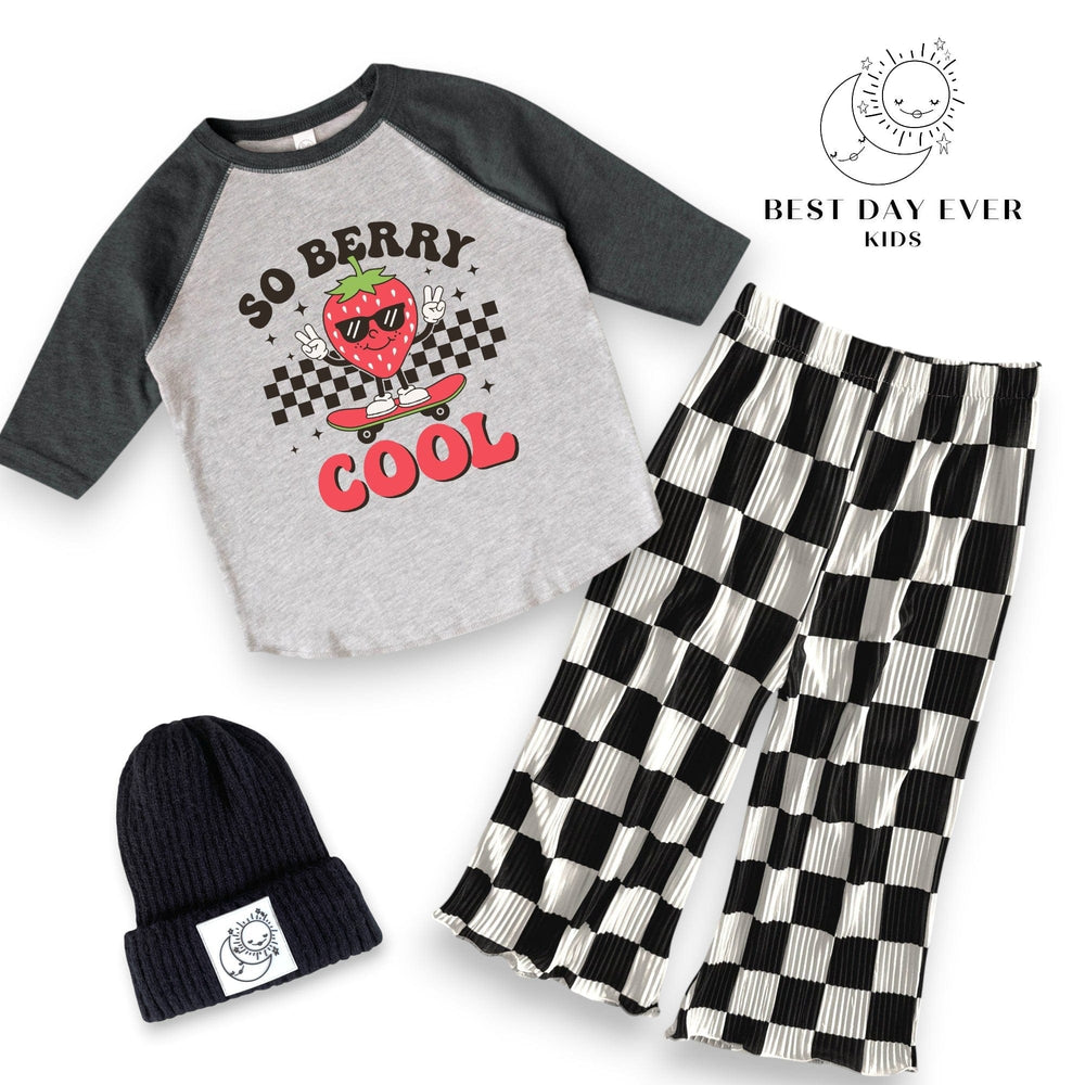 Best Day Ever Kids Baby & Toddler Tops So Berry Cool Baseball Tee buy online boutique kids clothing