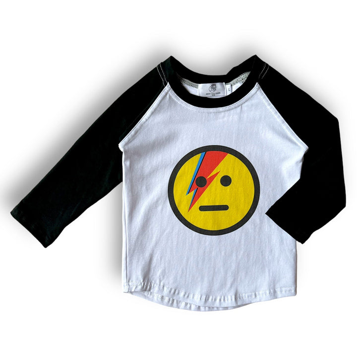 Best Day Ever Kids Baby & Toddler Tops Starman Baseball Tee - Black buy online boutique kids clothing