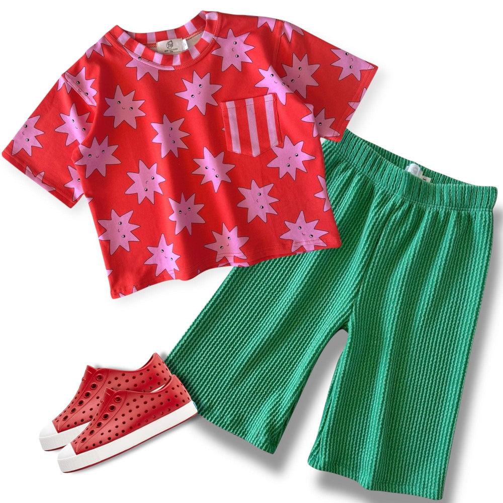 Best Day Ever Kids Baby & Toddler Tops Superstar Oversized Pocket Tee buy online boutique kids clothing