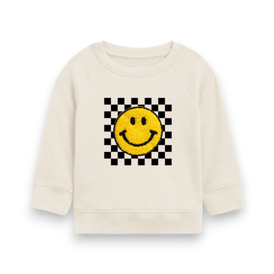 Best Day Ever Kids Baby & Toddler Tops The Big Happy Oversized Sweatshirt buy online boutique kids clothing