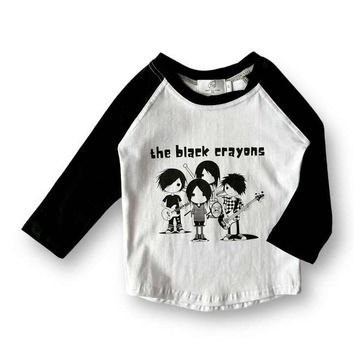 Best Day Ever Kids Baby & Toddler Tops The Black Crayons Band Tee buy online boutique kids clothing