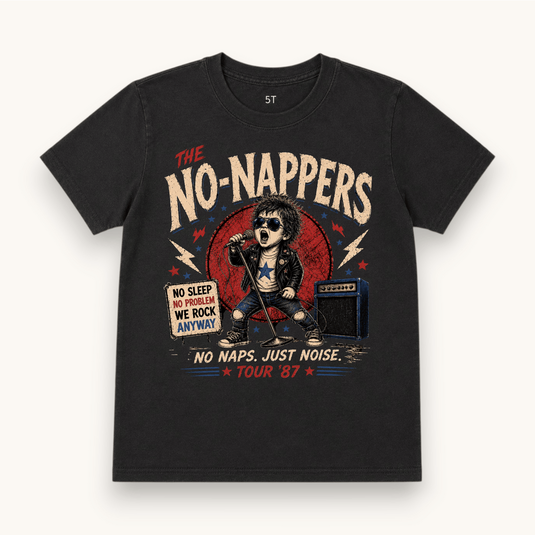 Best Day Ever Kids Baby & Toddler Tops The No-Nappers Vintage Band Tee buy online boutique kids clothing