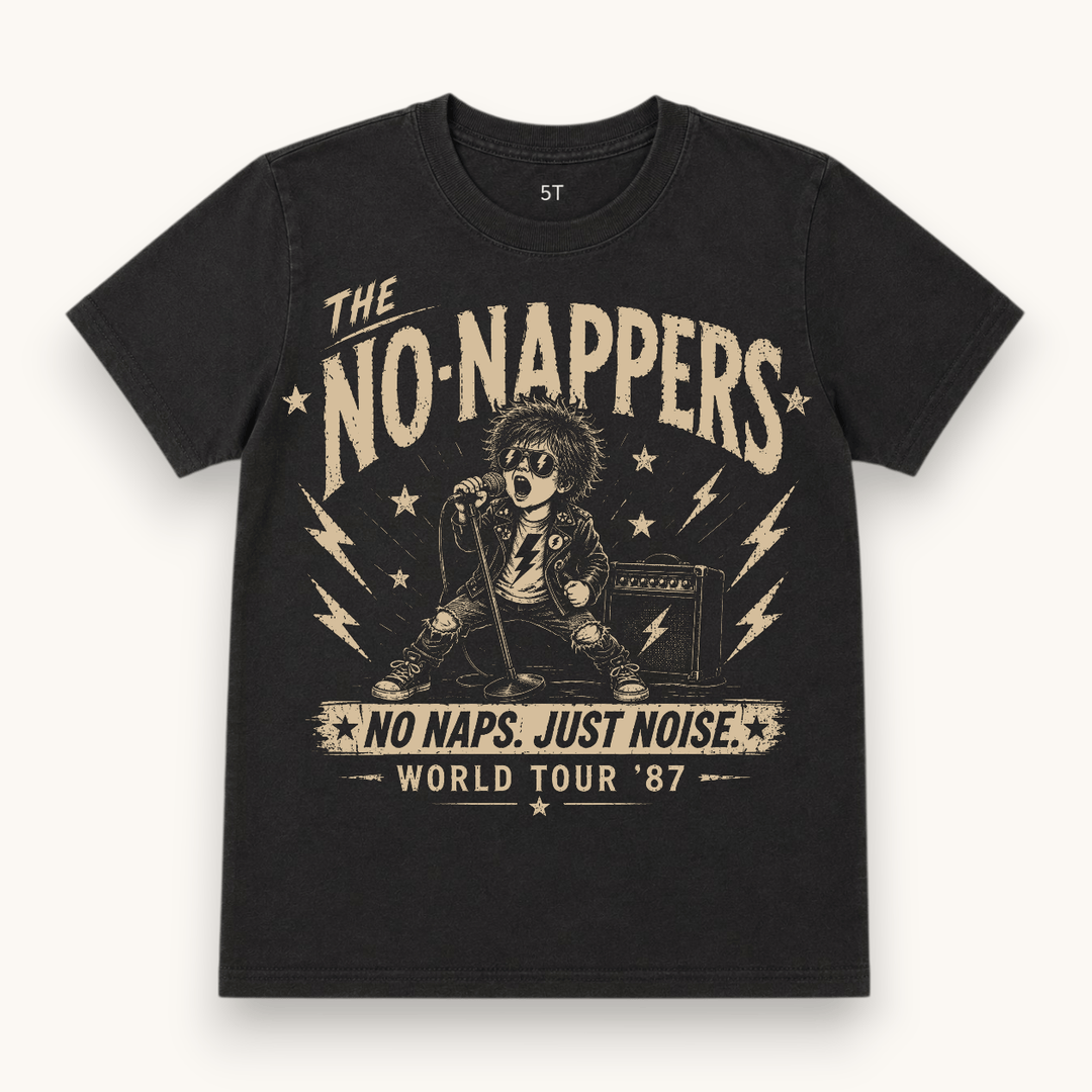 Best Day Ever Kids Baby & Toddler Tops The No-Nappers Vintage Band Tee buy online boutique kids clothing