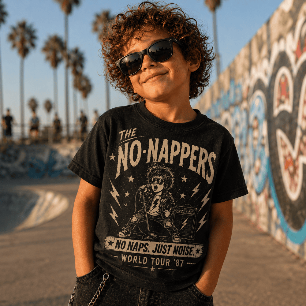 Best Day Ever Kids Baby & Toddler Tops The No-Nappers Vintage Band Tee buy online boutique kids clothing