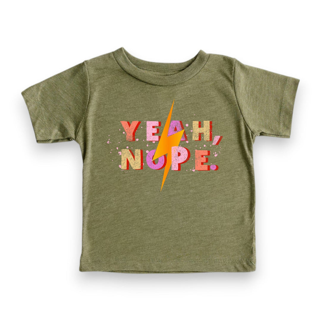 Best Day Ever Kids Baby & Toddler Tops Yeah Nope Tee buy online boutique kids clothing