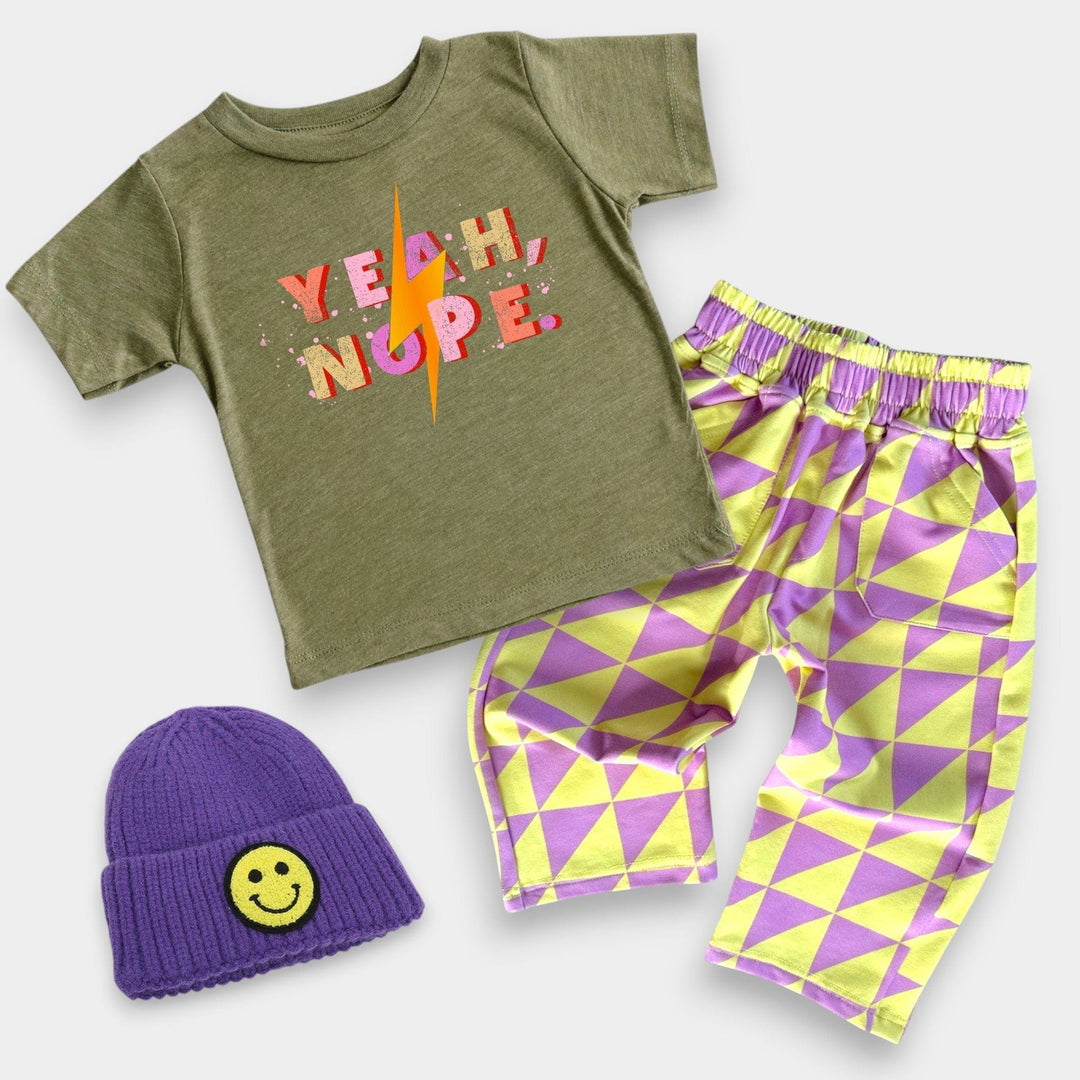 Best Day Ever Kids Baby & Toddler Tops Yeah Nope Tee buy online boutique kids clothing