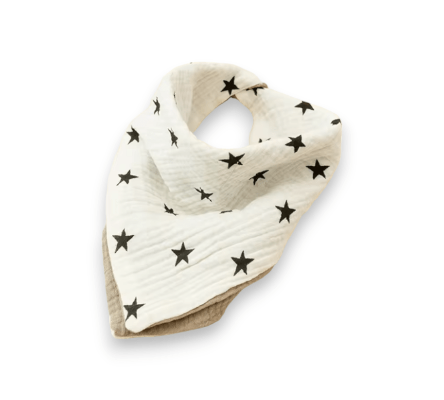 Best Day Ever Kids Bibs Star Bandana Style Reversible Bibs buy online boutique kids clothing