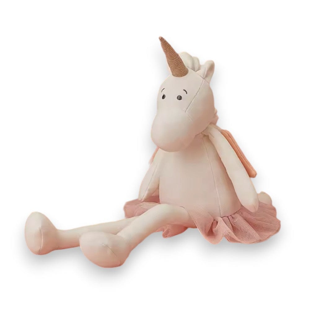 Delores the Unicorn Fairy plush doll with a gold horn and pink tutu