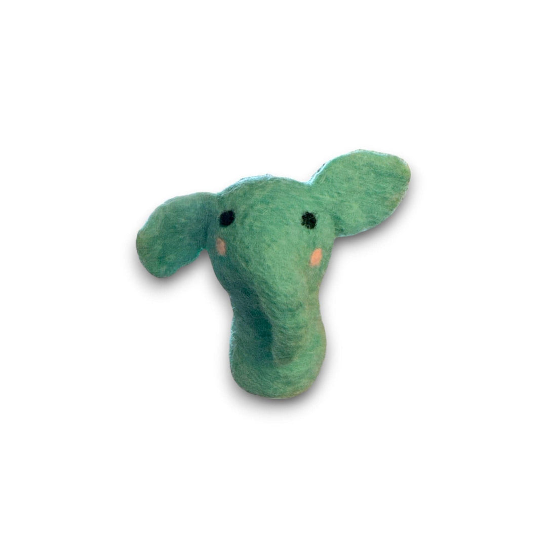 Best Day Ever Kids Educational Toys Blue Elephant Handmade Felt Finger Puppets buy online boutique kids clothing