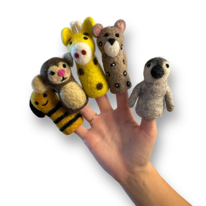 Best Day Ever Kids Educational Toys Handmade Felt Finger Puppets buy online boutique kids clothing