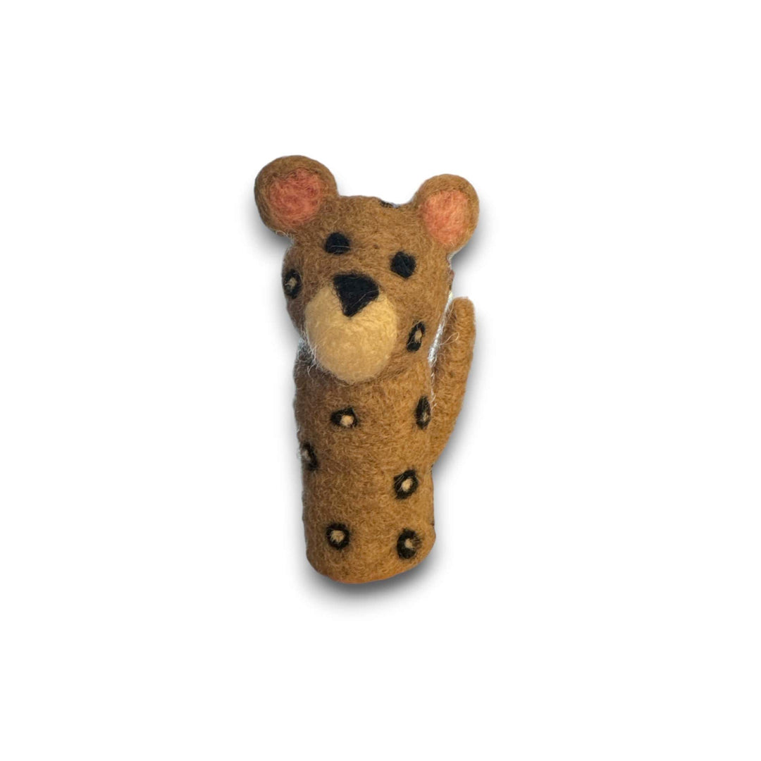 Best Day Ever Kids Educational Toys Leopard Handmade Felt Finger Puppets buy online boutique kids clothing