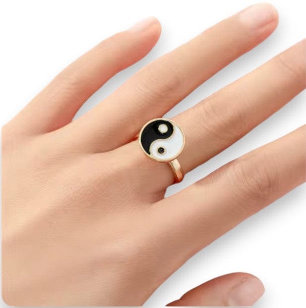 Best Day Ever Kids jewelry Black Yin Yang Fidget Spinner Rings buy online boutique kids clothing