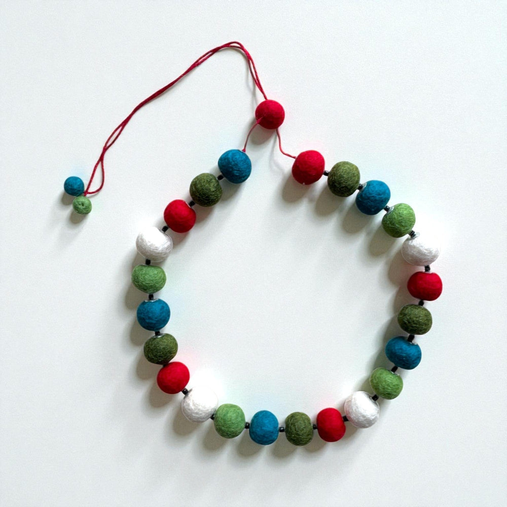 Best Day Ever Kids jewelry Carnival Mix Woolly Wonders Necklace – Handmade in Nepal buy online boutique kids clothing