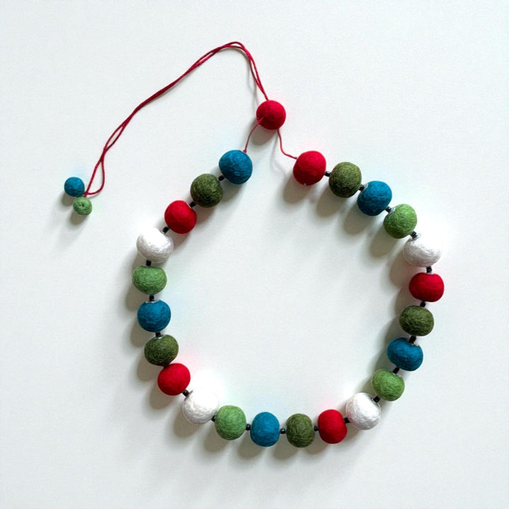 Best Day Ever Kids jewelry Carnival Mix Woolly Wonders Necklace – Handmade in Nepal buy online boutique kids clothing