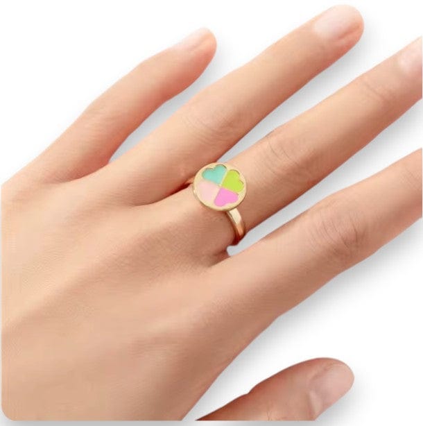 Best Day Ever Kids jewelry Lucky Clover Fidget Spinner Rings buy online boutique kids clothing