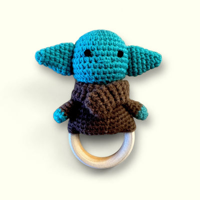 Best Day Ever Kids rattles yoda HAND CROCHET RATTLE buy online boutique kids clothing