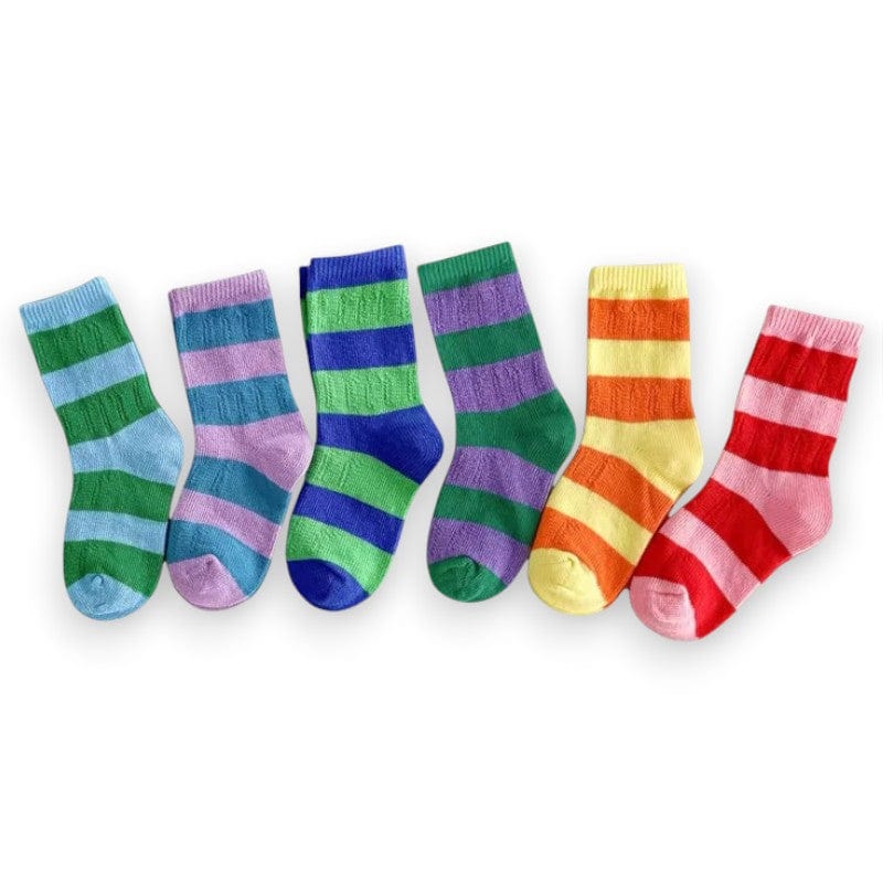 Best Day Ever Kids Socks Happy Stripe Sock Set buy online boutique kids clothing