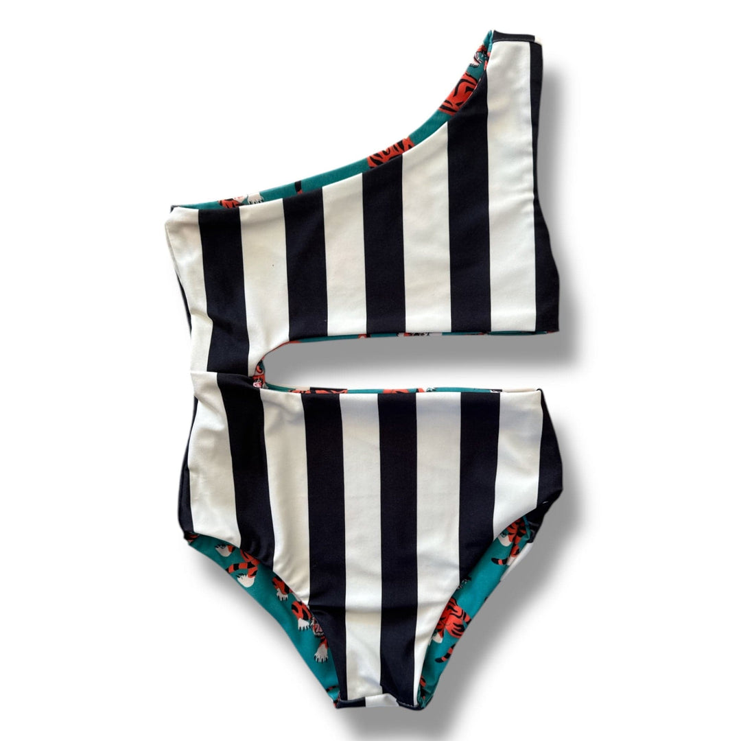 Best Day Ever Kids swimsuit Easy Tiger Reversible Swimsuit buy online boutique kids clothing