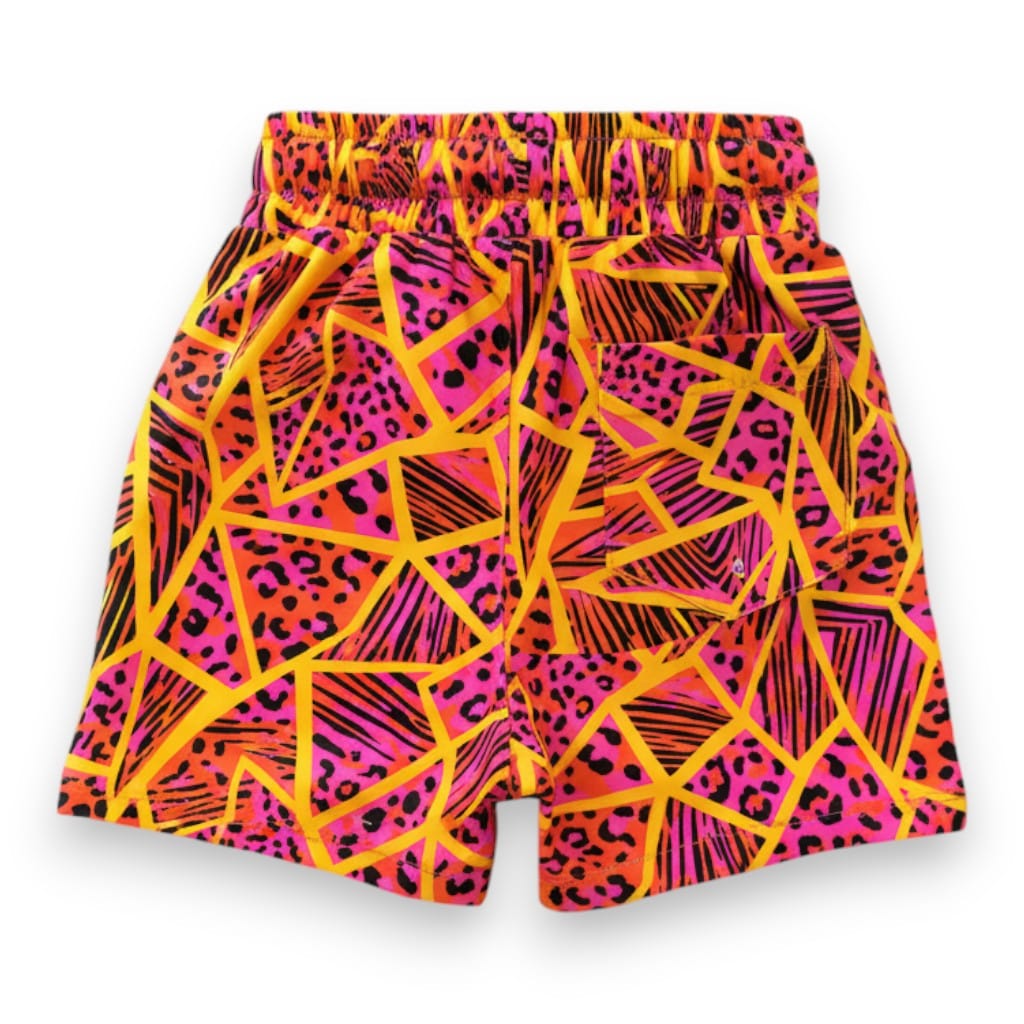 Neon Jungle Swim Trunk, back view