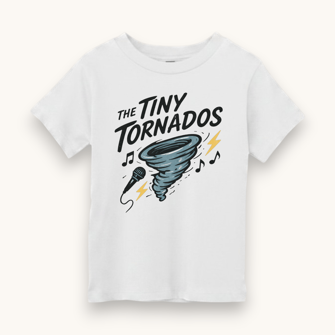 Best Day Ever Kids t shirts Tiny Tornados Band Tee buy online boutique kids clothing
