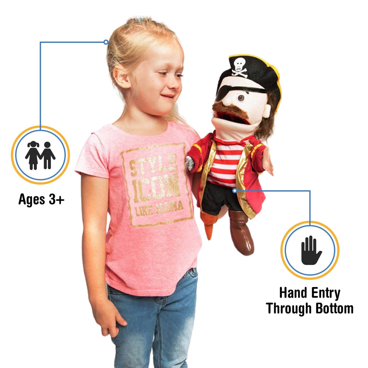 Pirate Hand Puppet (14")
