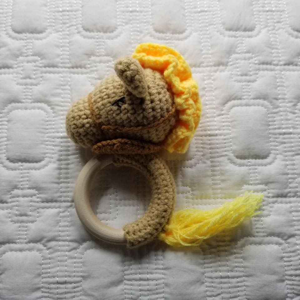 D & C TOYS Horse Hand Crochet Rattles buy online boutique kids clothing