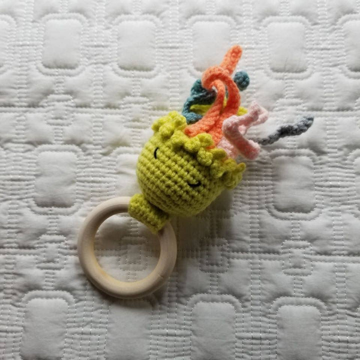 D & C TOYS Octopus Hand Crochet Rattle Baby Toy: Pink buy online boutique kids clothing