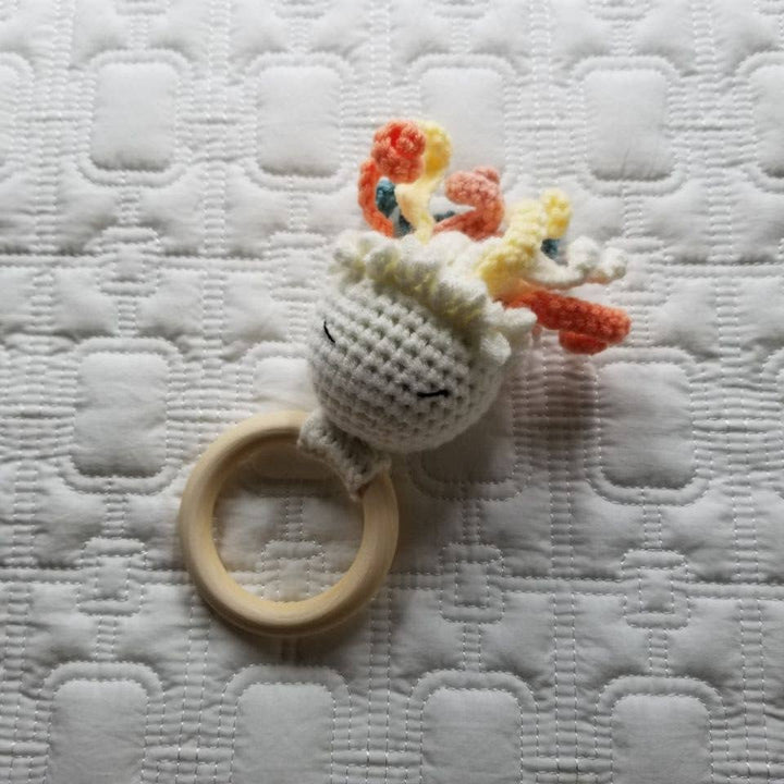 D & C TOYS Octopus Hand Crochet Rattle Baby Toy: Pink buy online boutique kids clothing