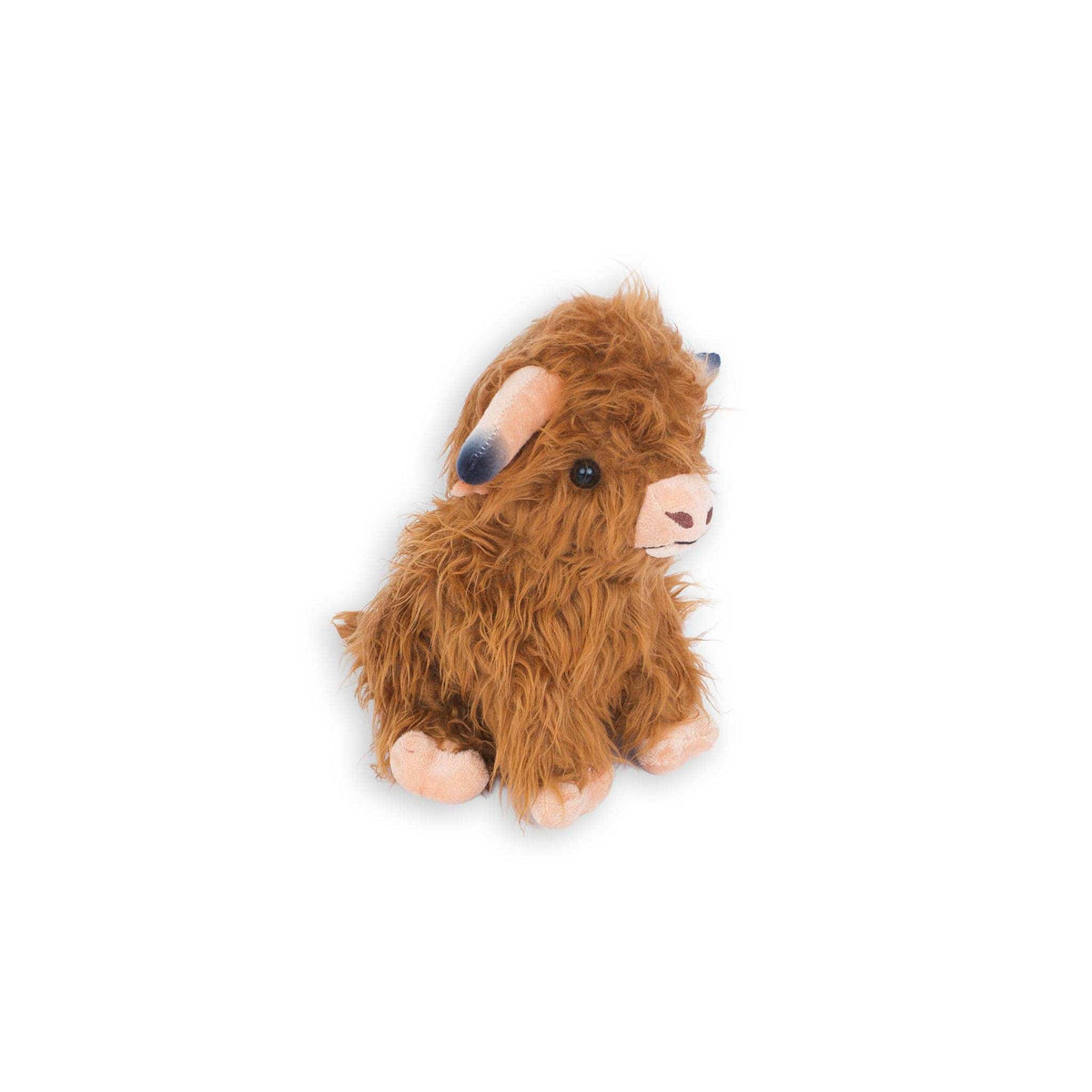 Harry the Highland Cow, a shaggy brown plush with small horns