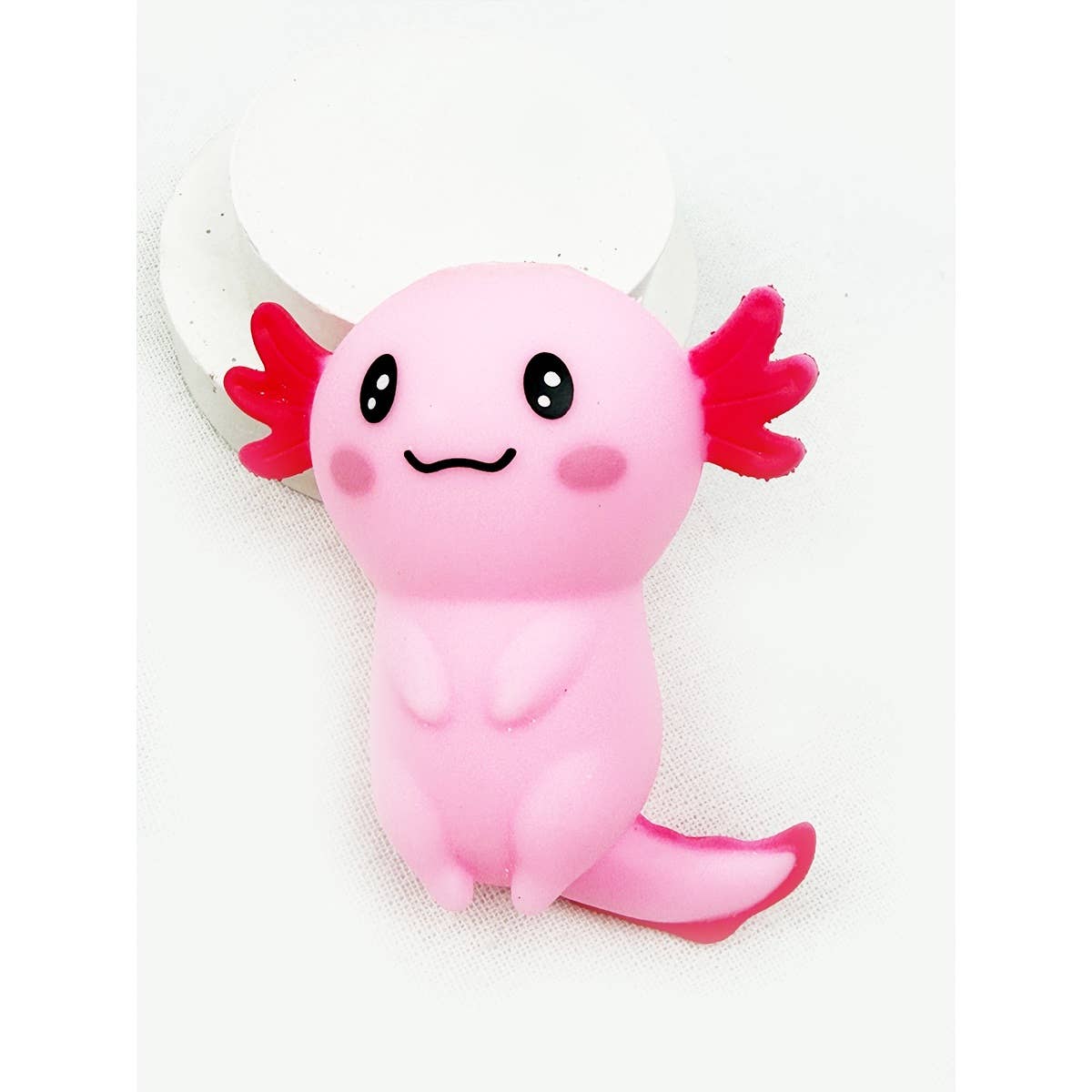 Pink squishy axolotl fidget toy